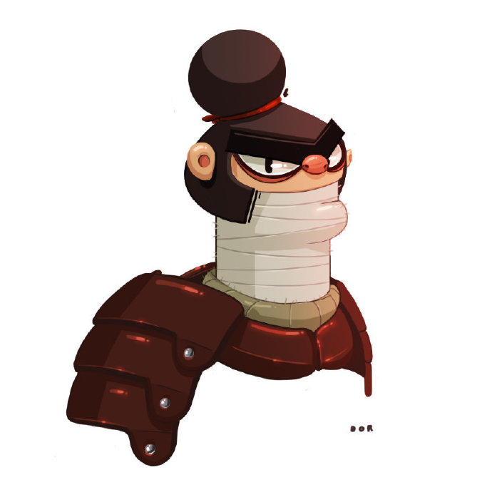 日本武士q版设计王氏教育