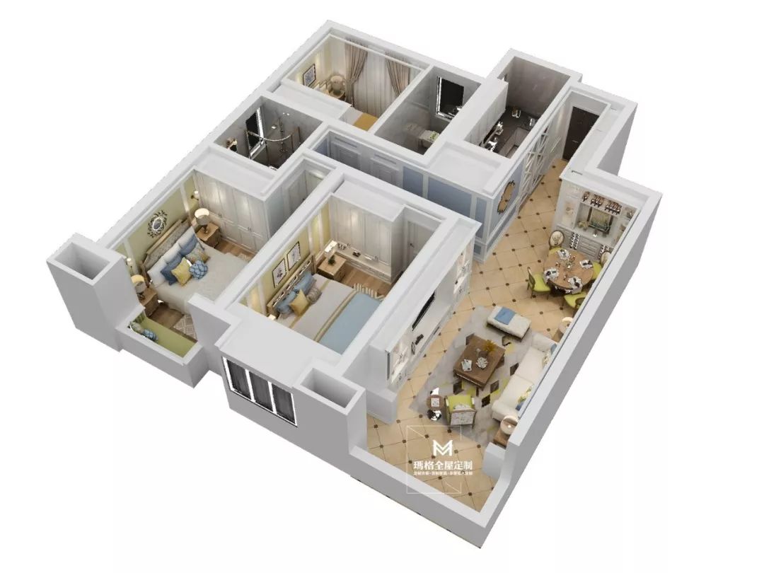 130m05高配住宅空间这样的精致美好谁不爱