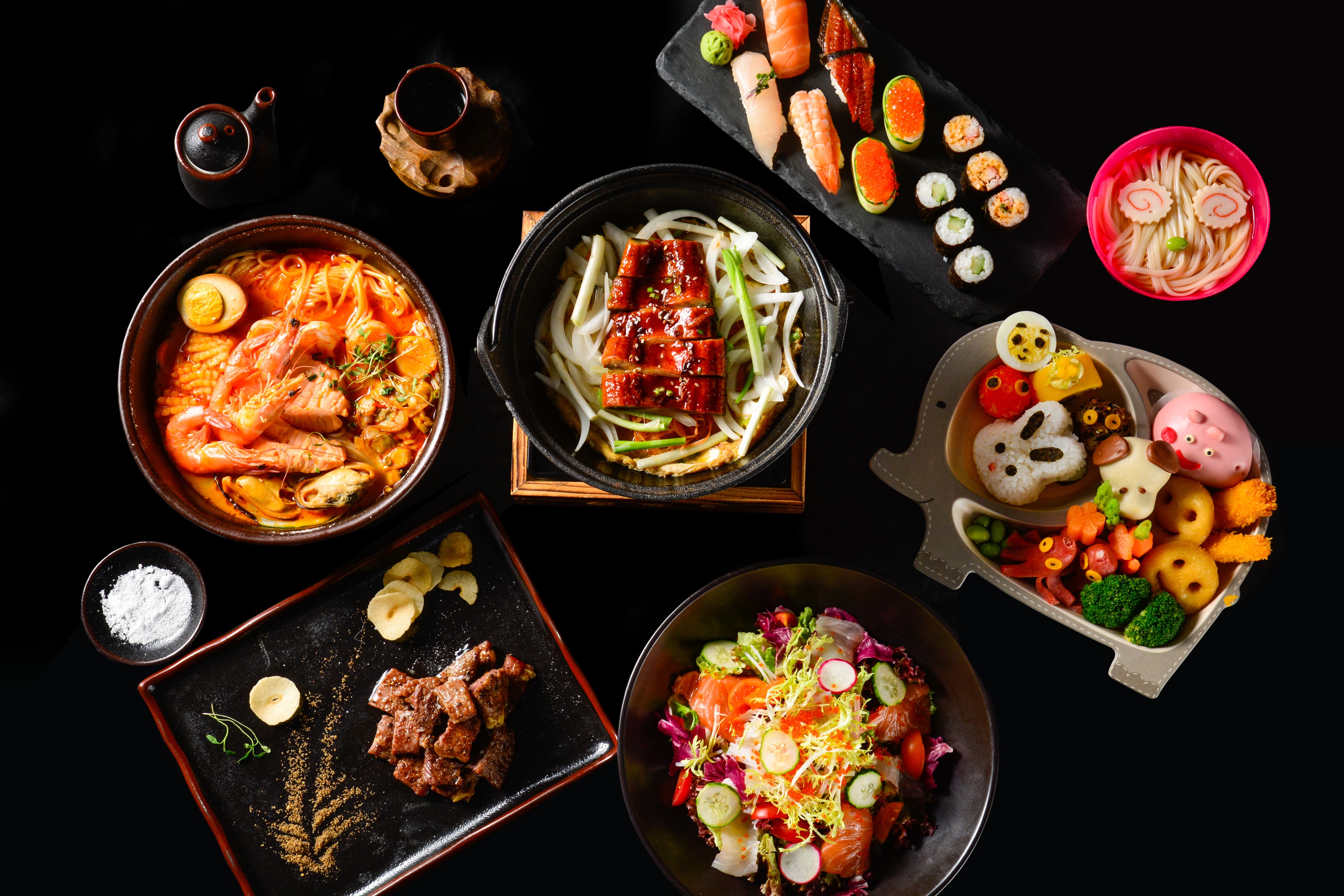 金茂深圳jw万豪酒店为家庭诚意推出品丝日本料理的精致食材,还可享