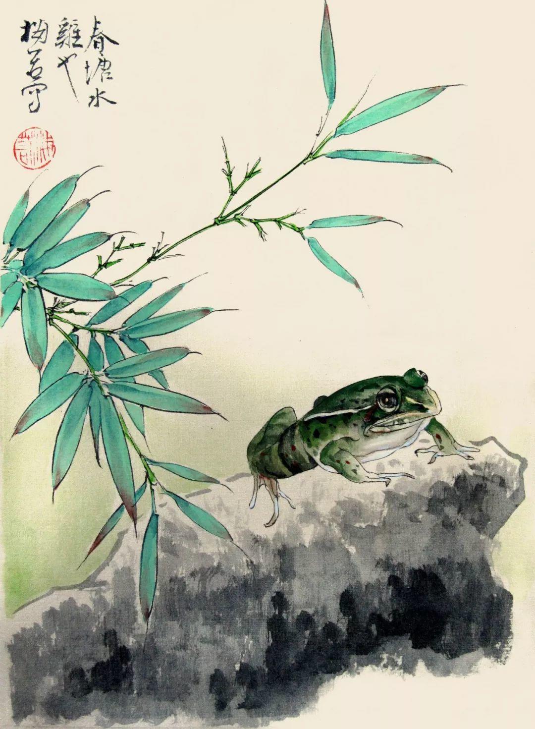 原创画的真好他笔下的工笔草虫自然恬淡活泼灵动