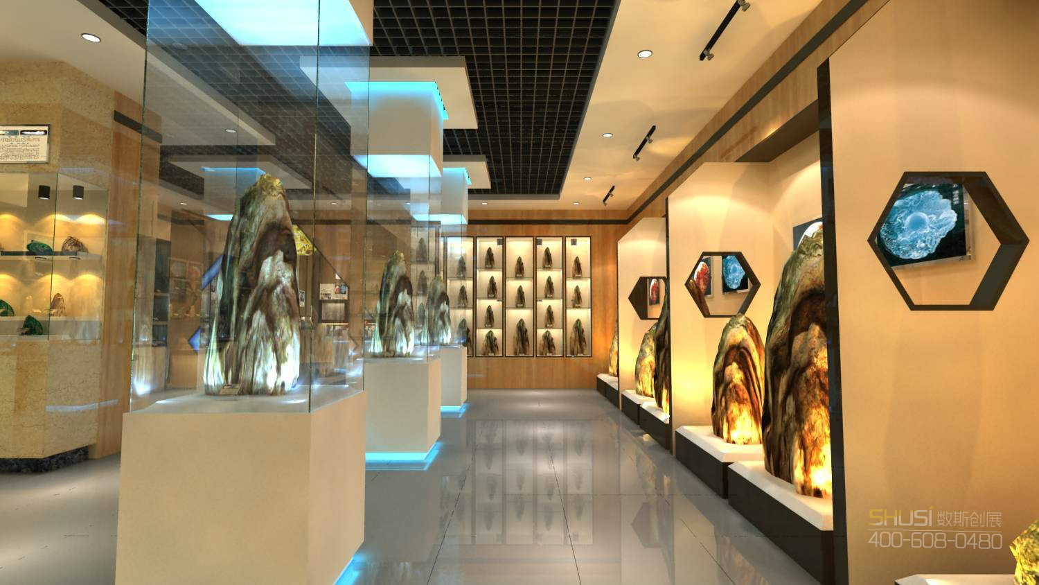 展厅设计中科学的展品陈列方式能起到事半功倍的效果