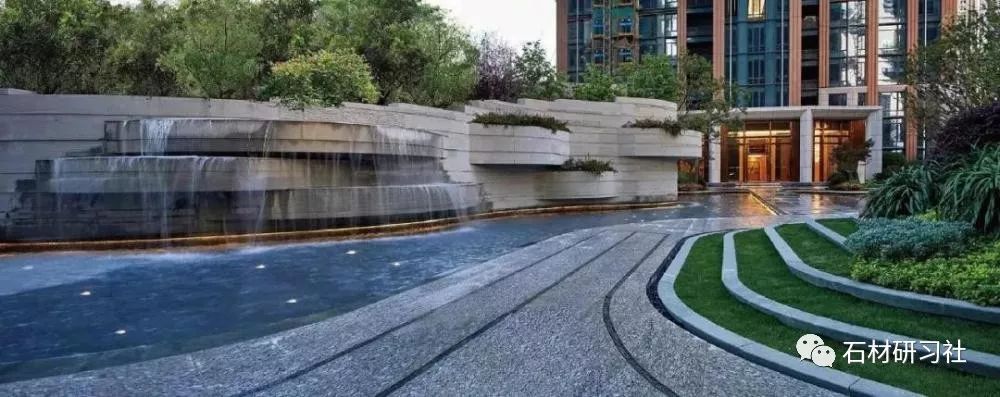 园林的绝美画卷石材景墙设计