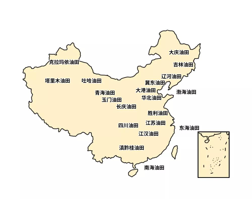 中国石油分布图 油田图片