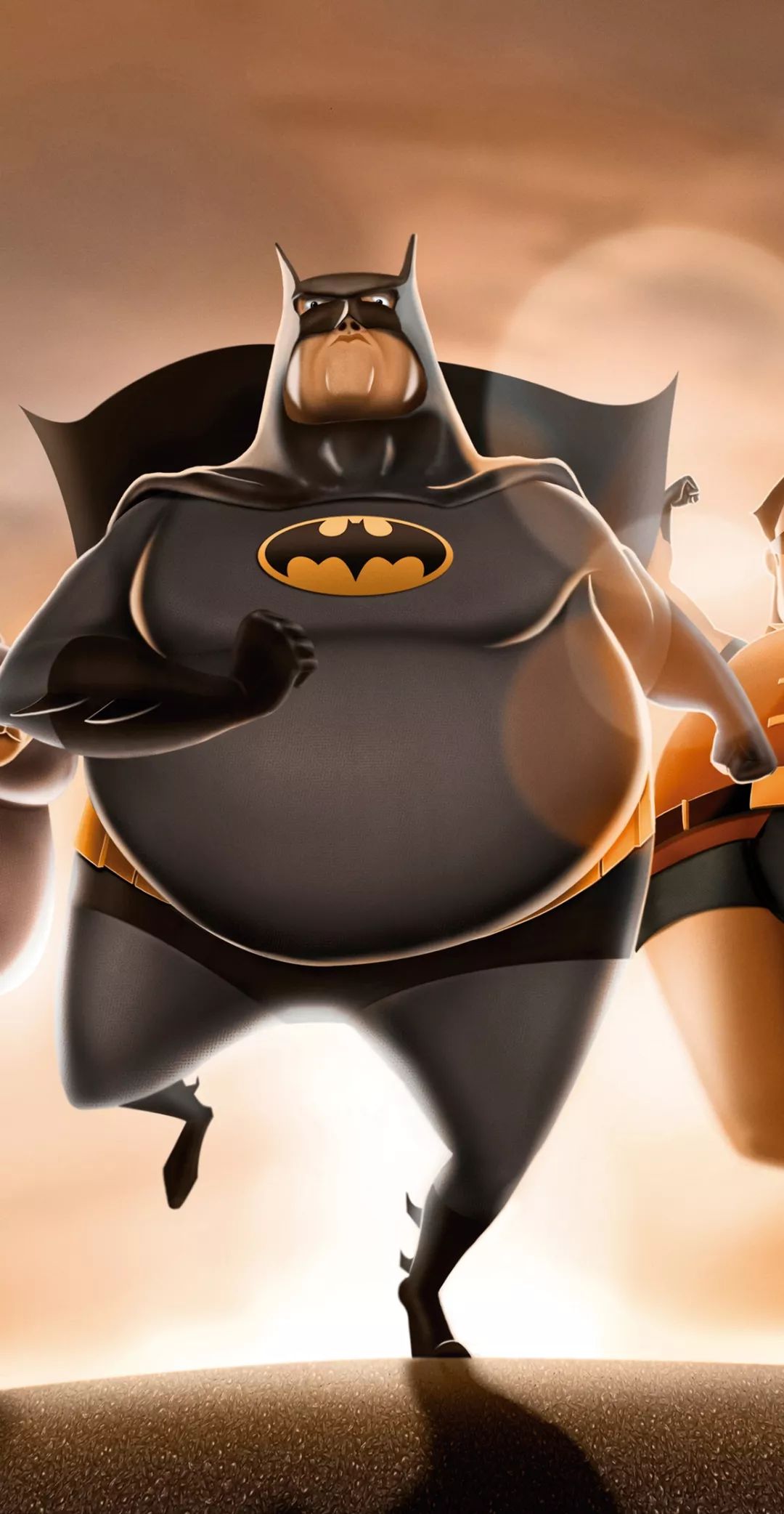 感受下蝙蝠侠嚣张的眼神闪电侠-变胖更有能量了吧~圆滚滚的dc英雄七