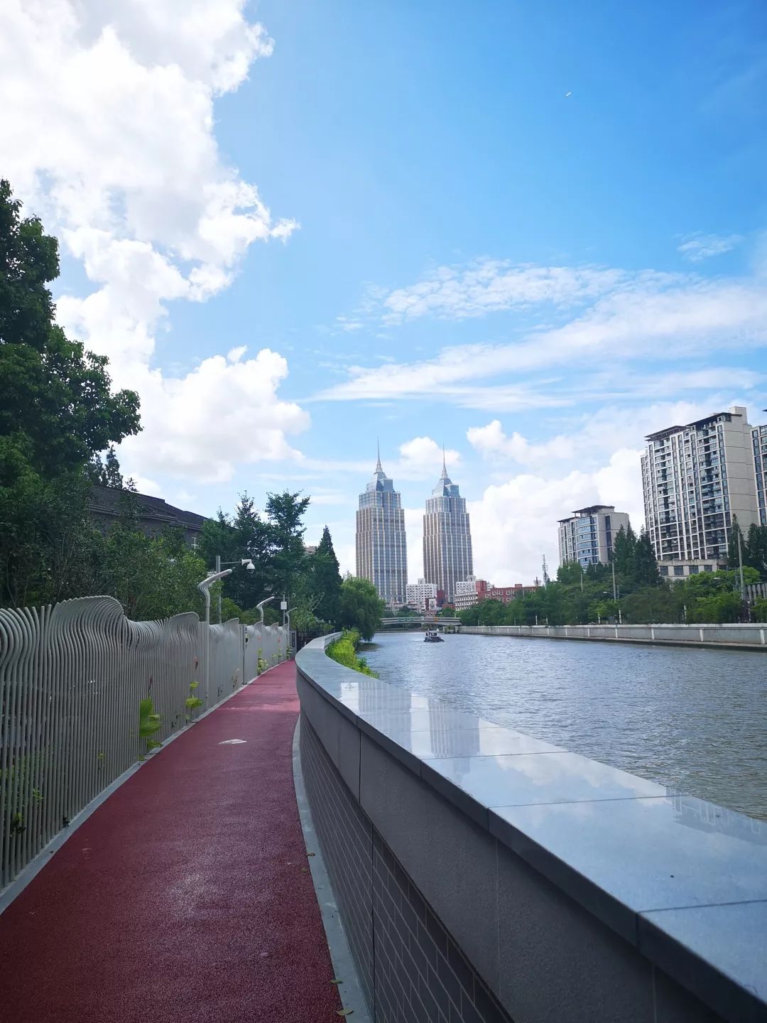 今日起长宁苏州河健身步道56公里含华政段全部贯通