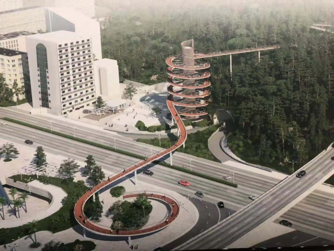 惊艳厦门这座空中步行桥即将建成从仙岳山可直接走到狐尾山