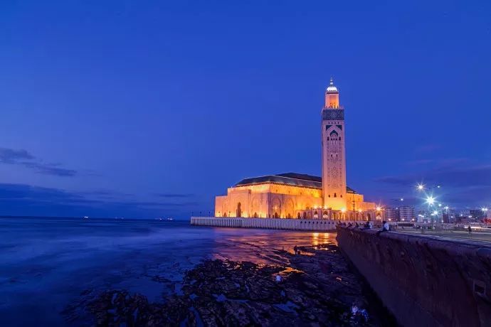 摩洛哥海上清真寺图片