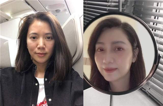 洪欣也被网红滤镜坑了晒素颜自拍竟撞脸袁咏仪