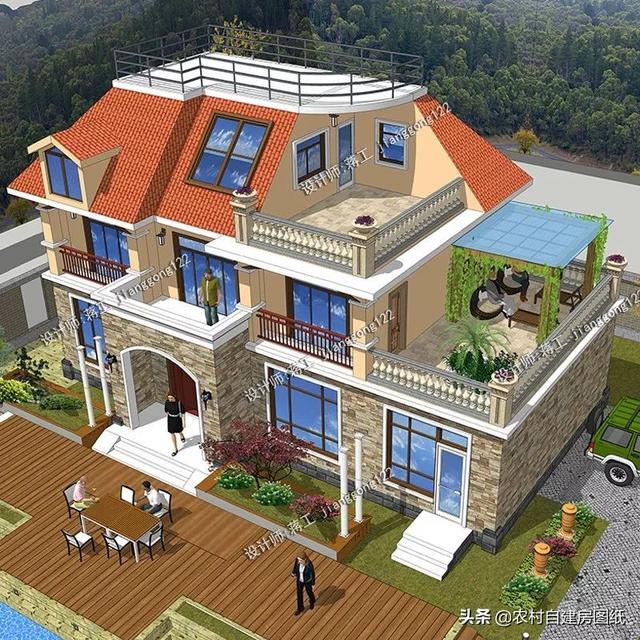 五款农村别墅便宜又好看造价35万以内第一款壕到没朋友