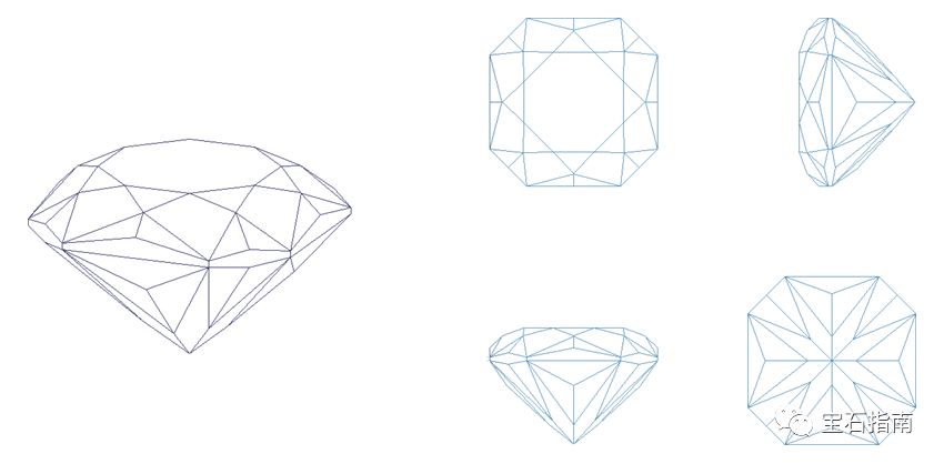 钻石平面图画法图片