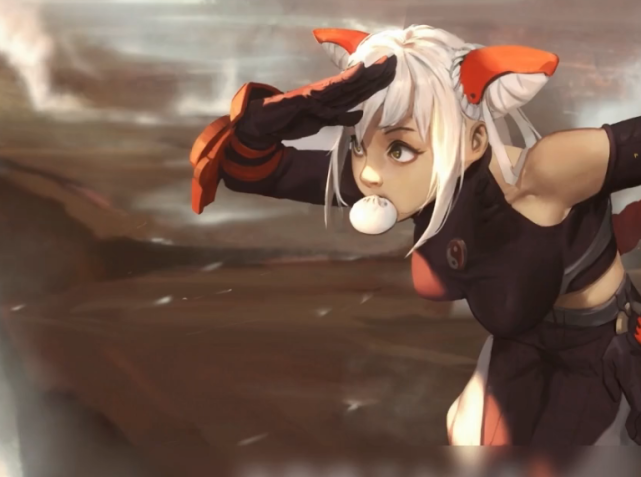 这个新英雄的名字叫做筱清,样子看起来非常的萌哒哒