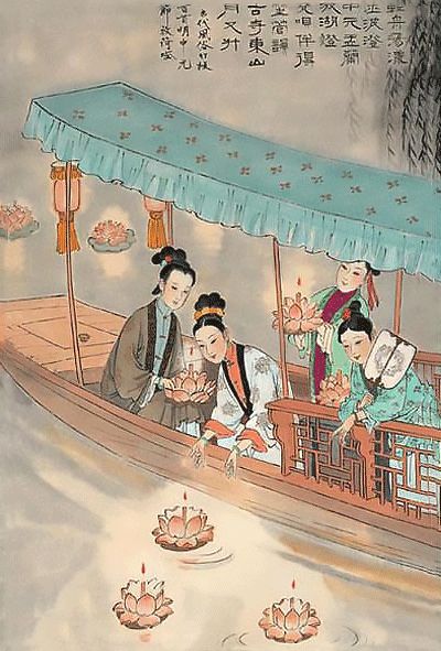 中元忆故人,灯火寄哀思