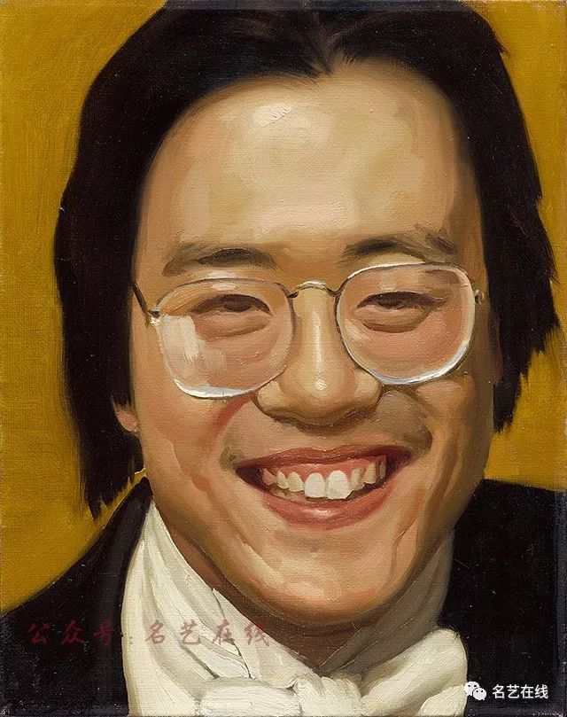 难得一见的陈丹青的肖像画书法作品