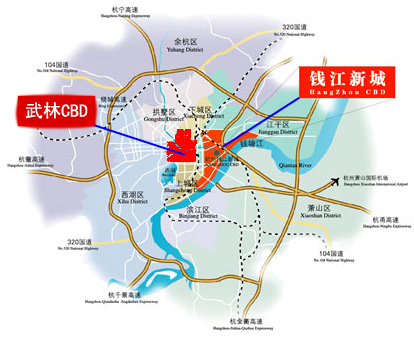 杭州市有哪些核心的cbd商圈