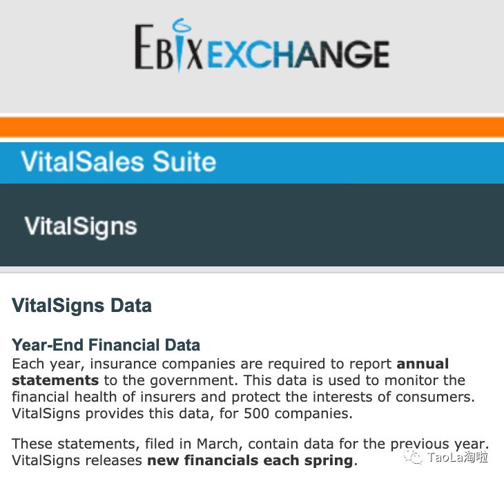 (vitalsigns囊括了500家保险公司过去几年的财务报表数据.