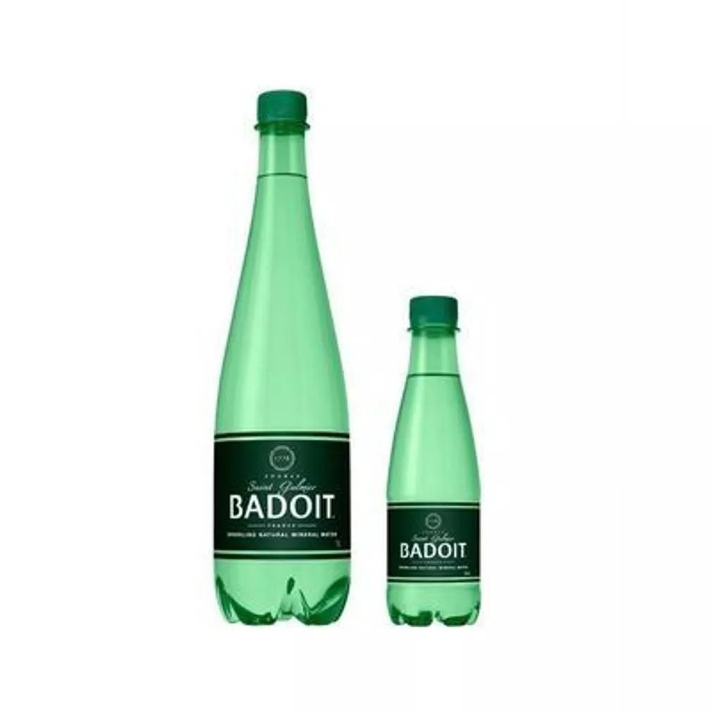badoit,波多气泡天然矿泉水,是含气天然矿泉水(leau minérale