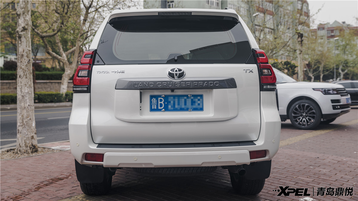 硬汉背后的柔情似水一汽丰田普拉多tx青岛鼎悦装贴xpel隐形车衣透明膜