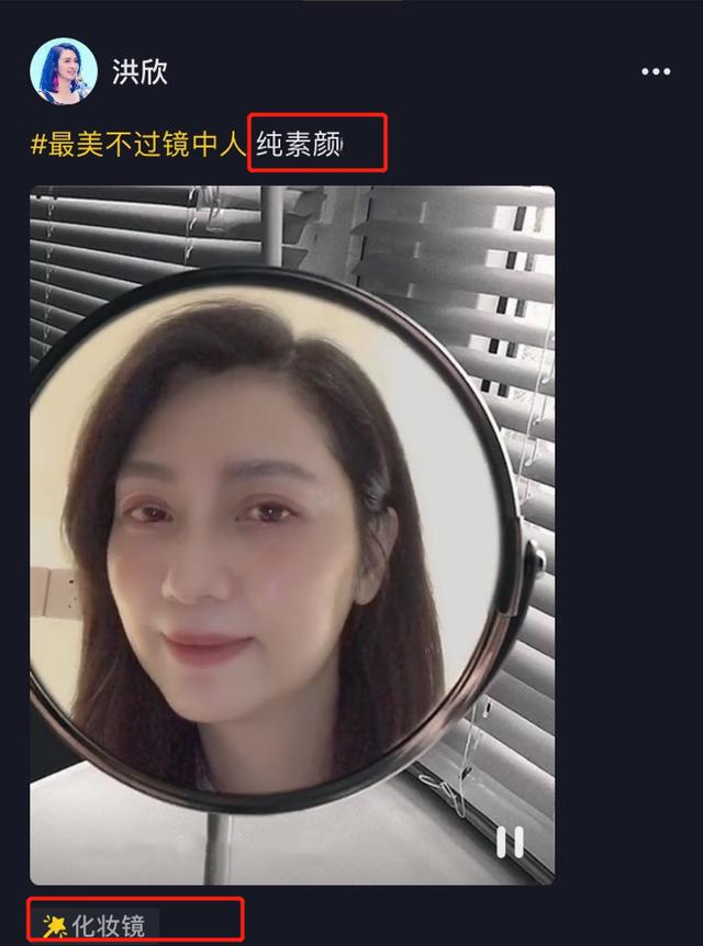 洪欣也被网红滤镜坑了晒素颜自拍竟撞脸袁咏仪