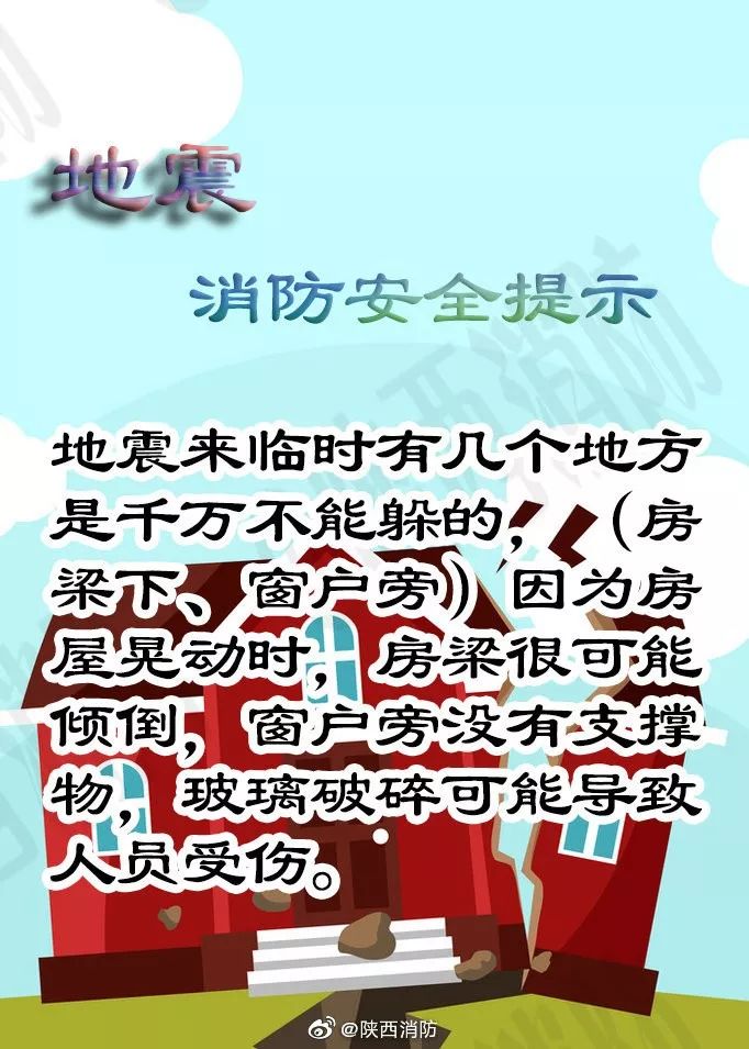 地震消防安全提示