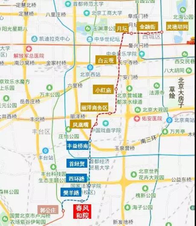 6969按照方案的描述,大概率是房山线的继续北延,从丽泽商务区一路