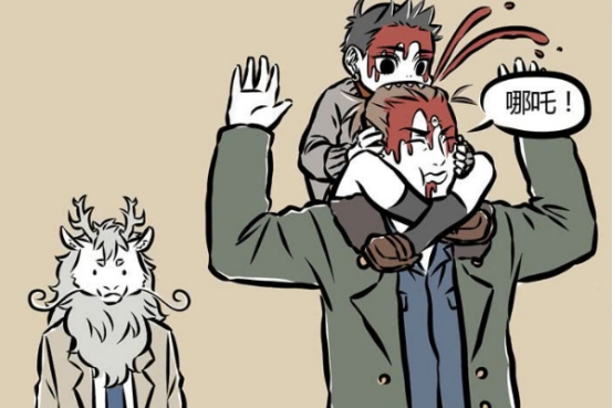 非人哉杨戬哪吒血腥打招呼方式吓坏烈烈大士出手制裁哪吒