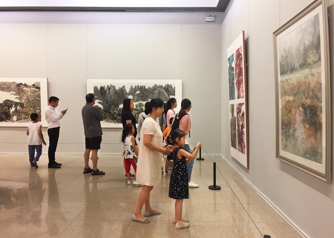 壯美廣西灕江畫派作品展在中國美術館隆重開幕