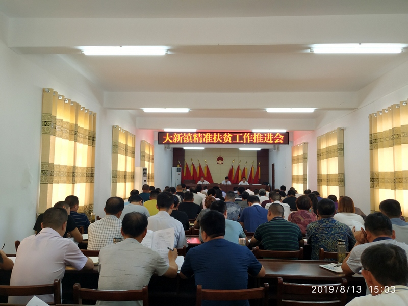 大新镇召开精准扶贫推进会