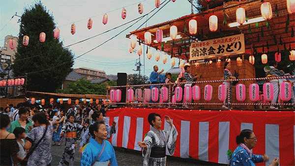 日本盂兰盆节特色图片