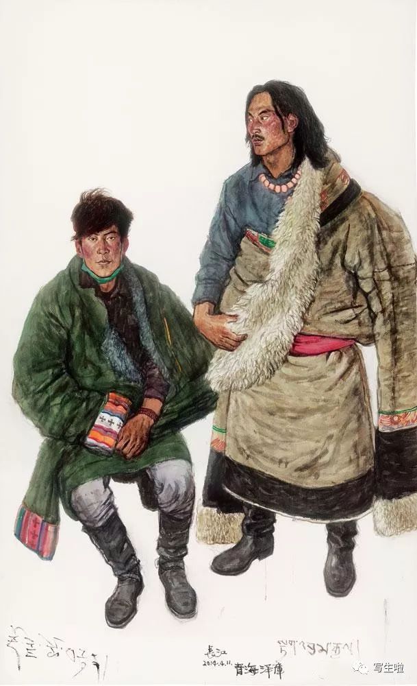 写生啦吴长江人物写生作品