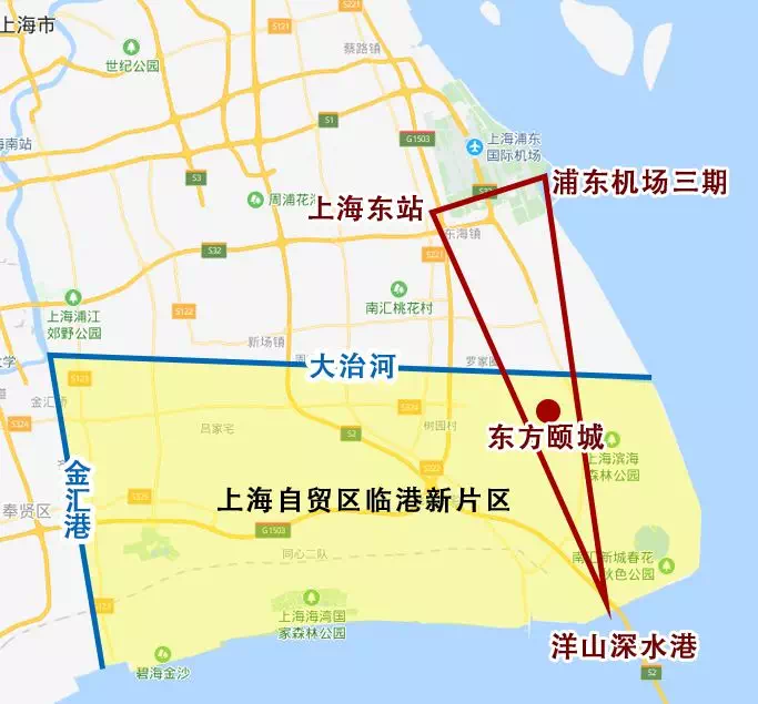 它地处自贸区临港新片区内上接浦东机场南片区下接洋山深水港和上海