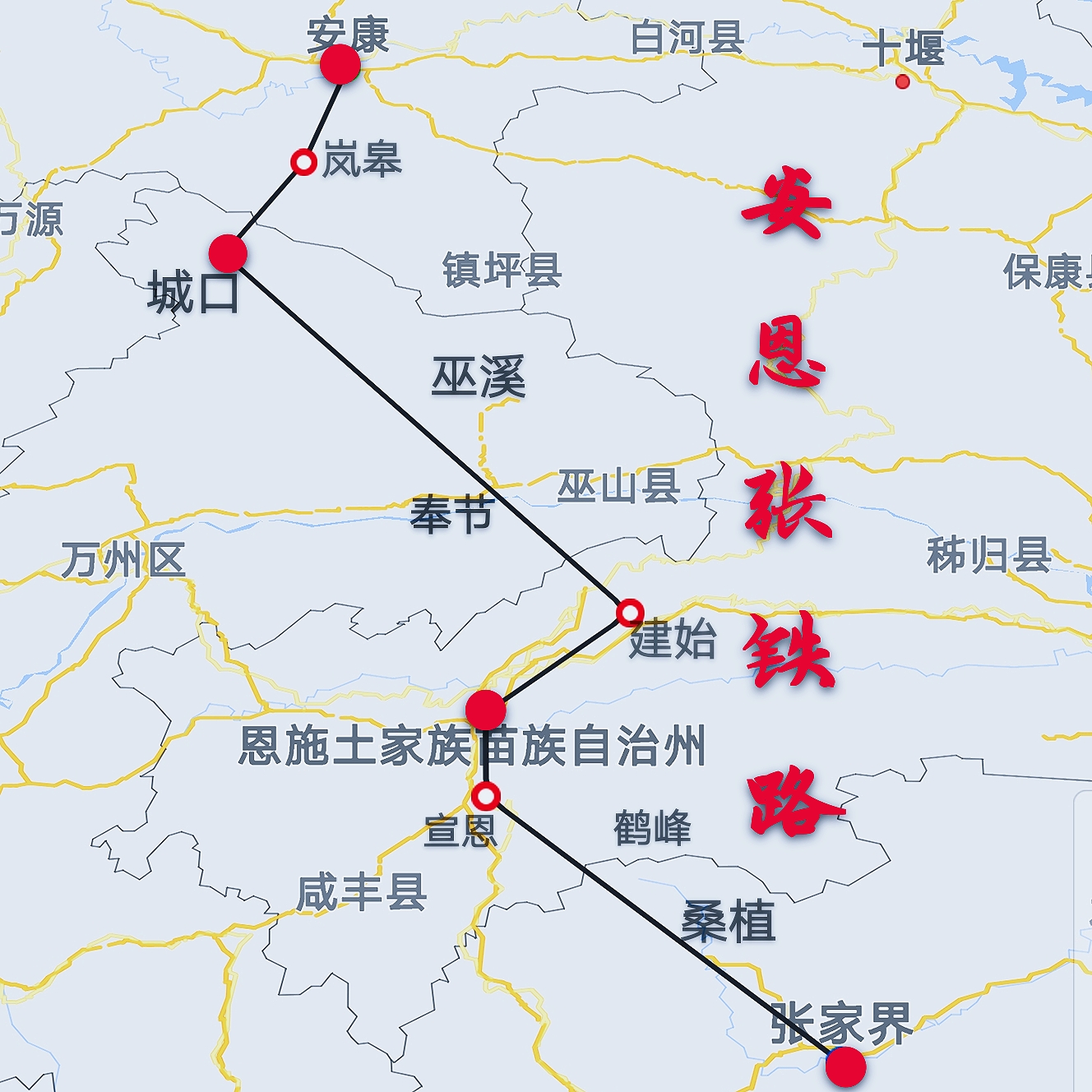 鹤峰高铁线路图图片
