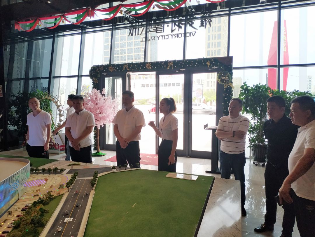 本次金清镇招商引资团队对维多利万悦城,维多利广场,维多利摩尔城进行