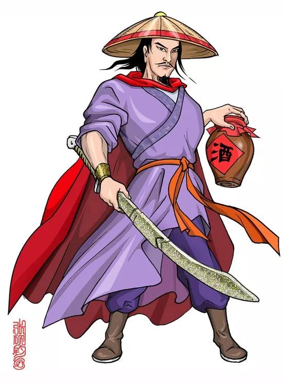 漫画家张砚钧笔下的水浒梁山好汉