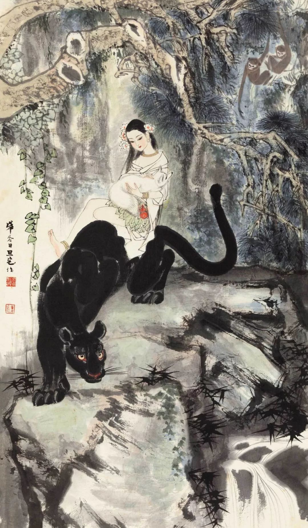 刘旦宅《山鬼图》▲顾炳鑫《山鬼图》▲刘凌沧 山鬼不过,不管山鬼是