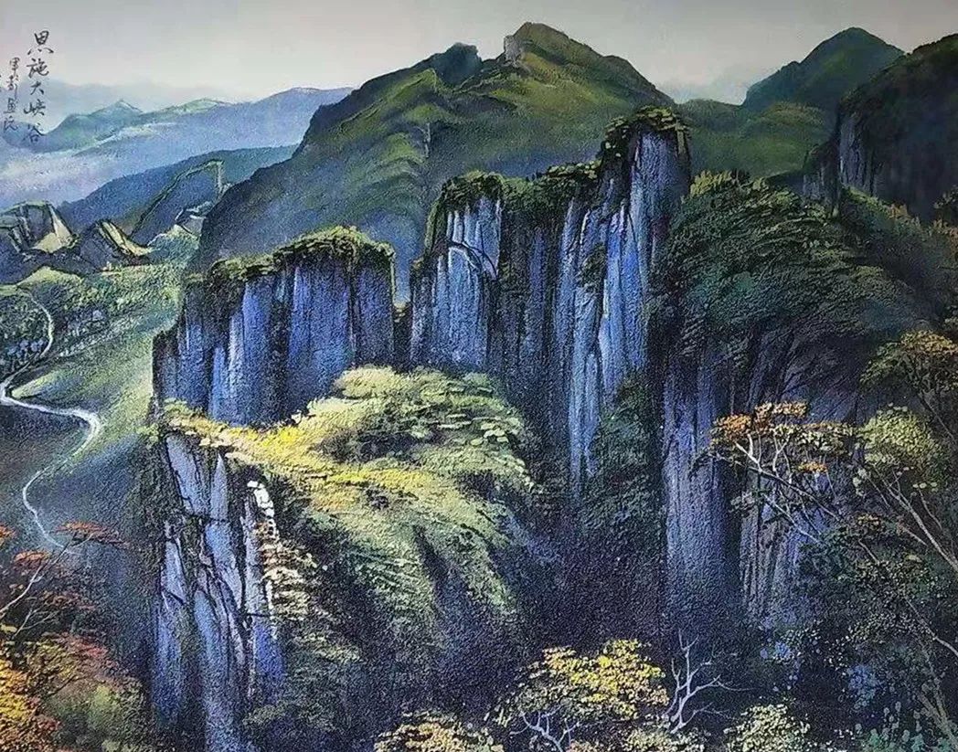 惊艳恩施大峡谷被画成画啦一起围观