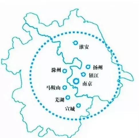 南京都市经济圈地图图片