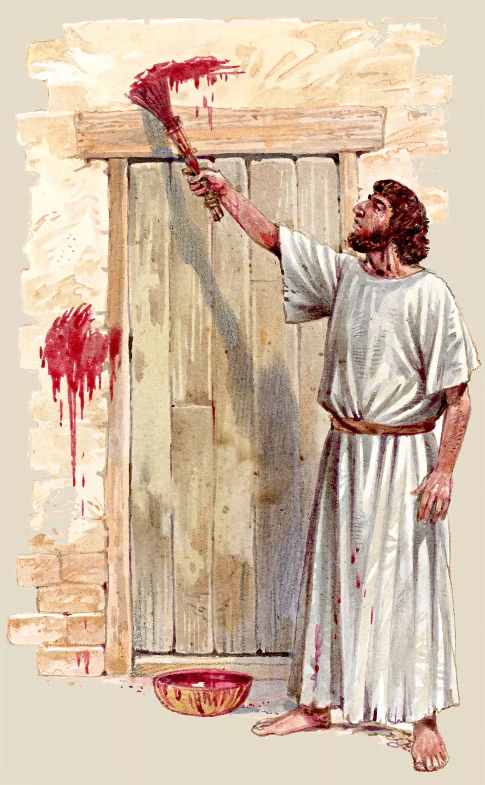 由于亚伯献的是"燔祭"受到耶和华的青睐,从而招致其兄该隐的杀身之祸