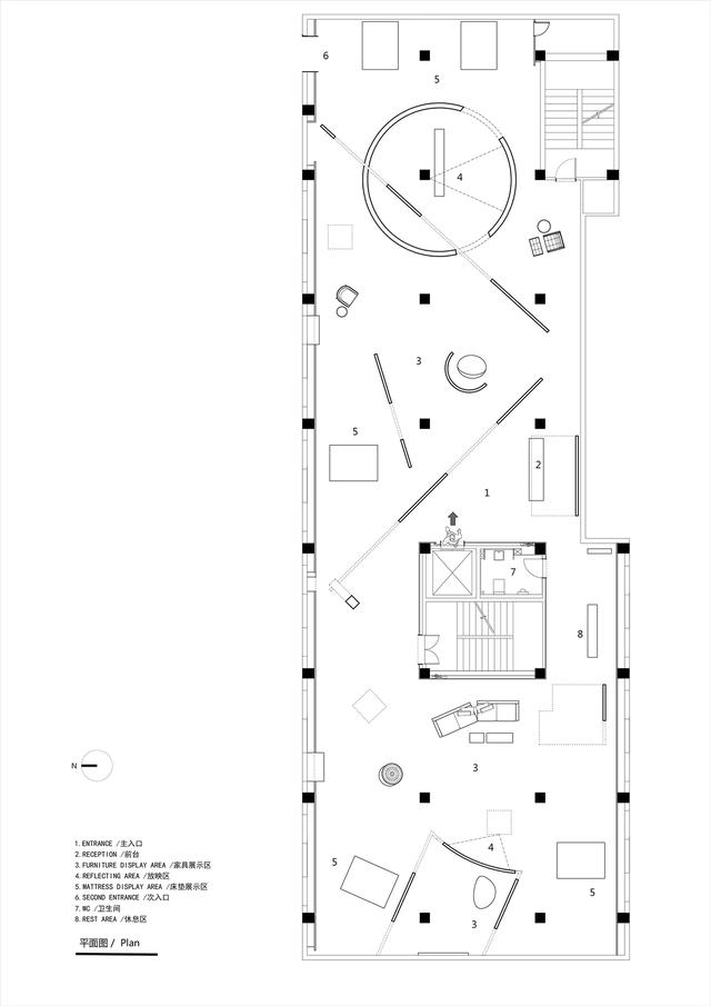 平面圖項目名稱:追夢∣生活藝術展廳設計機構: ad architecture∣艾克