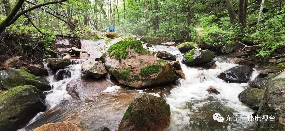 深山里的风景东宁道河林场老木营沟瀑布群