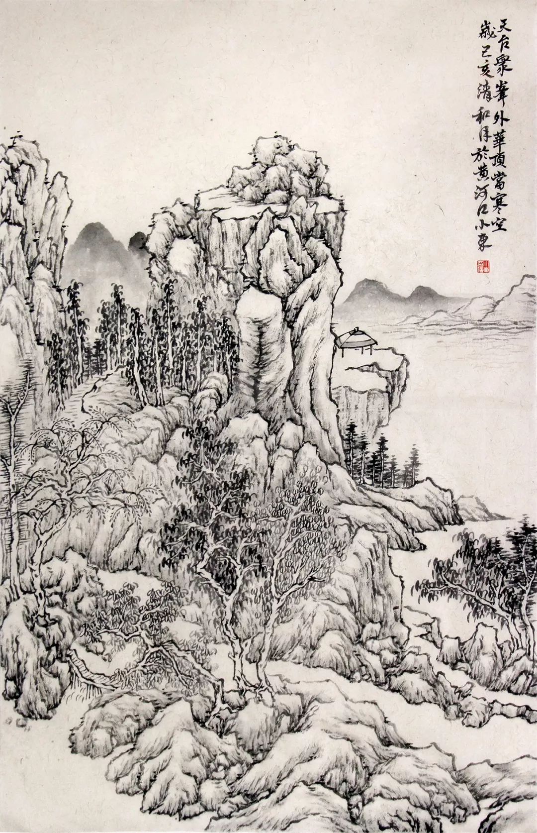古雅静穆刘小东山水画作品欣赏