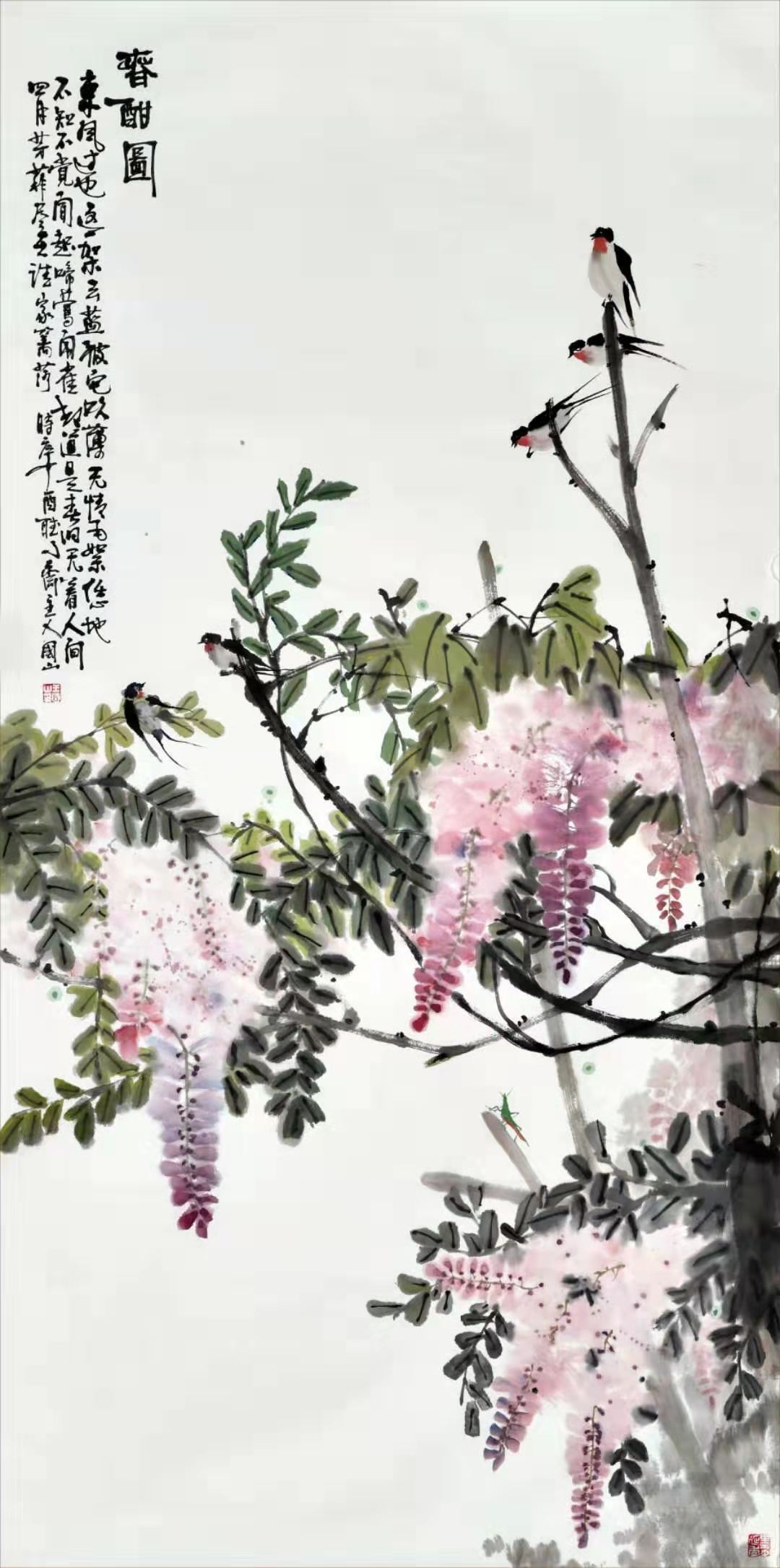 中国画名家画家王国山花鸟画欣赏