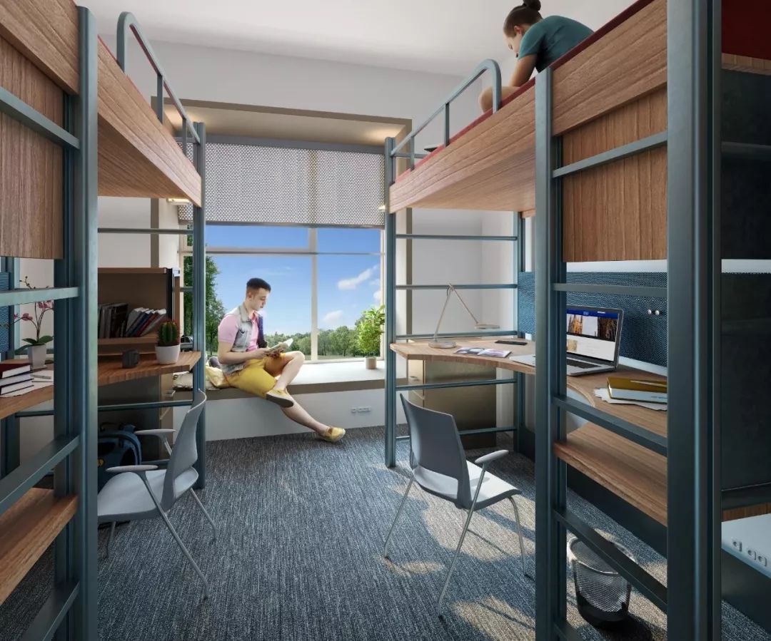 本科生宿舍-双人间本科生公寓-社交休息室dukekunshan