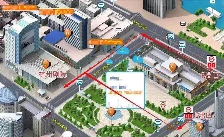 杭州大厦d座(武林广场地铁站b出口步行约5分钟)集合地点meet up place