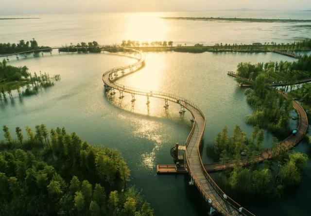 是放松身心的好去处云泉茶园等太湖国家湿地公园杵山生态公园春 天并