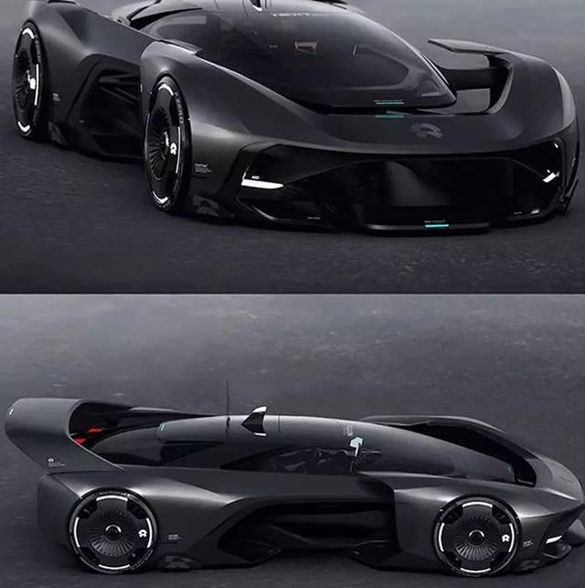 疑似配备轮毂电机蔚来niovisiongt超跑渲染图曝光