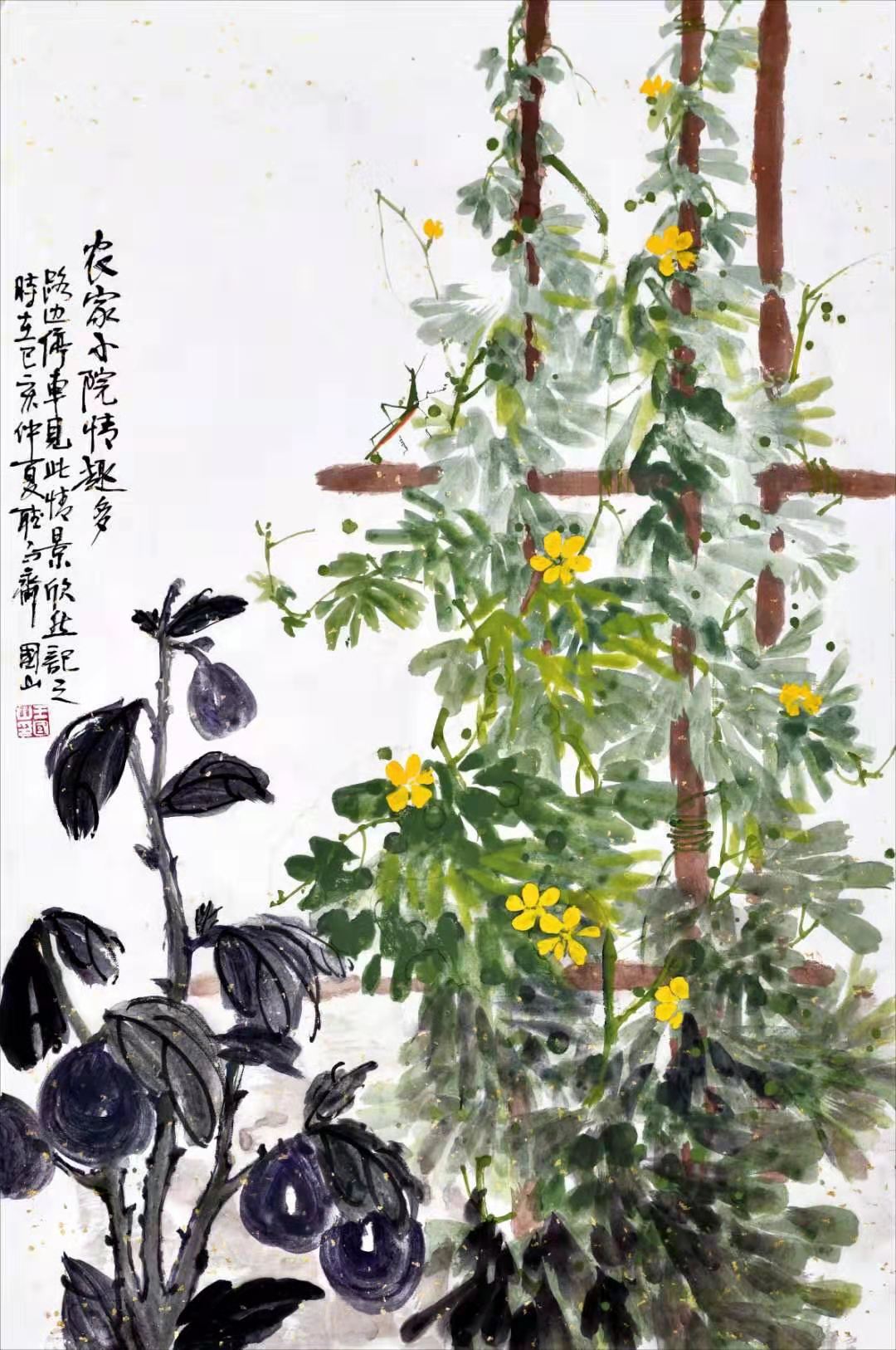 中国画名家画家王国山花鸟画欣赏