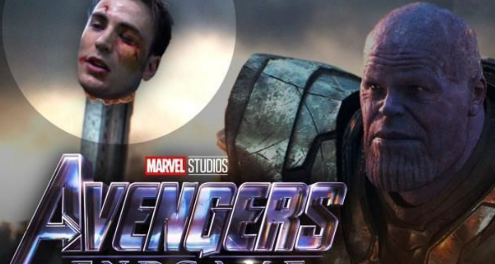 原创复联4黑暗版结局场景还原美队被灭霸斩首让人细思极恐