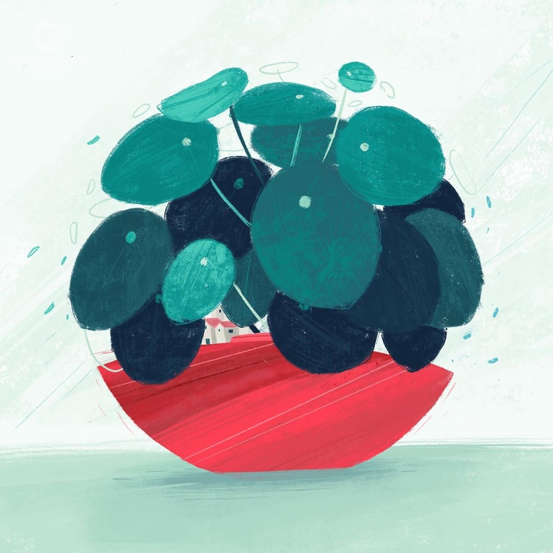 每每看到她的画总想着,如果真有这样一个童话般简单的世界那么所有的