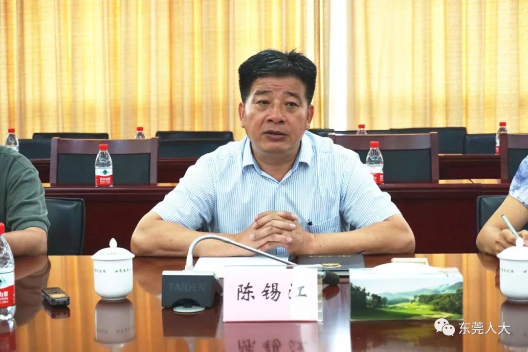 市人大常委会副主任陈锡江赴塘厦开展约请代表活动和召开专题调研座谈