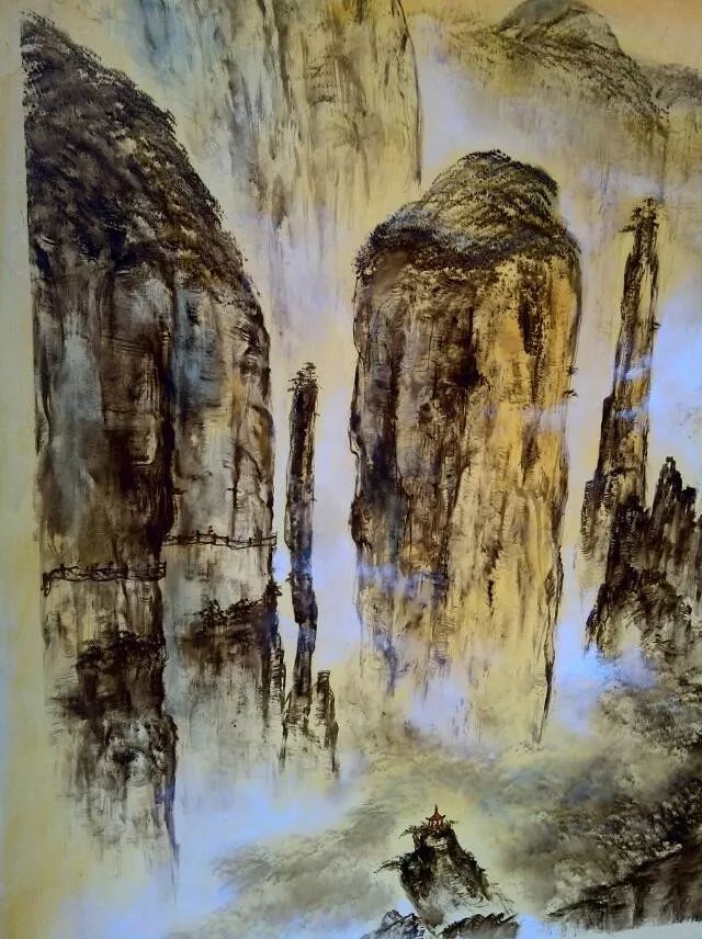 惊艳恩施大峡谷被画成画啦一起围观